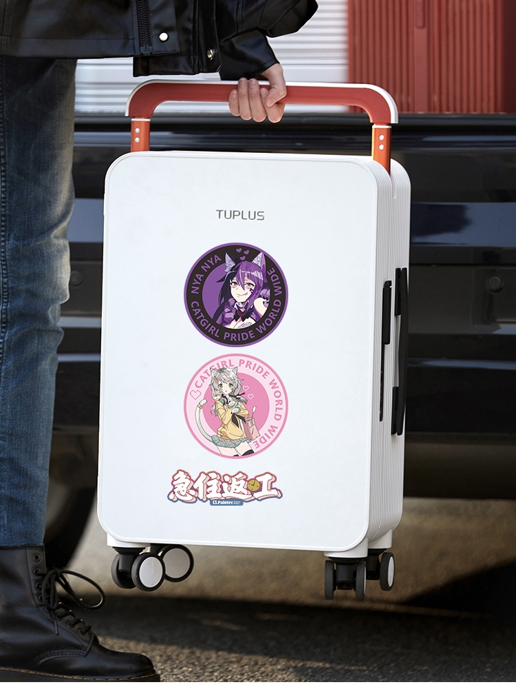 汽车贴纸JDM二次元猫女动漫日