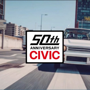 适用于本体思域50周年纪念贴纸TYRE R改装JDM 个性CIVIC反光车贴