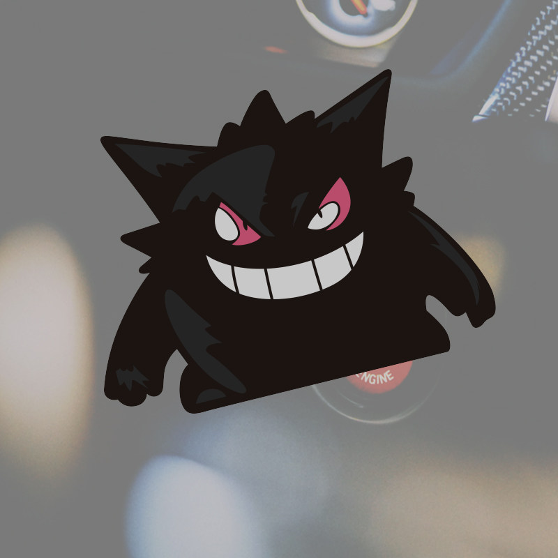 暗黑耿鬼小精灵车贴个性创意电动车摩托车反光贴纸车身装饰贴防水