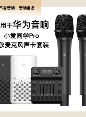 乐醉人适用小爱同学pro音响小米SoundPro音箱无线话筒K歌声卡套装