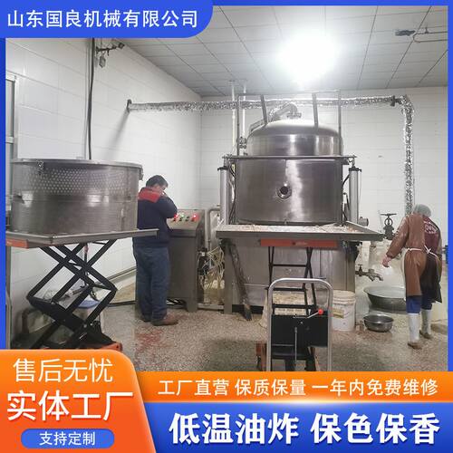 国良制造蚕豆真空油炸机 核桃仁低温油炸机 酥脆坚果类加工设备