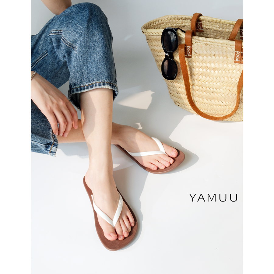 【新品】YAMUU/吖木泰国进口户外沙滩防滑防水防臭夏季人字拖女