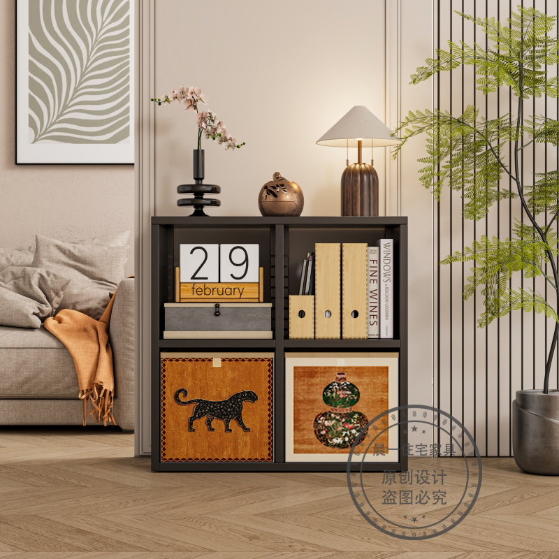 钢制格子柜自由组合四格儿童书架