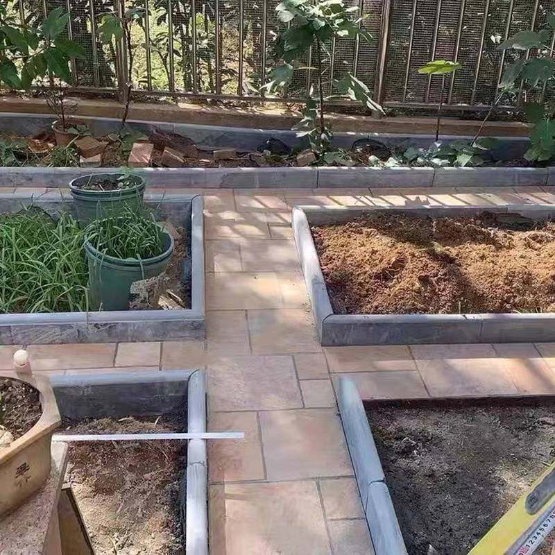 青石板路沿石花园庭院花坛菜园条石侧石树围边挡泥路边路牙石边砖