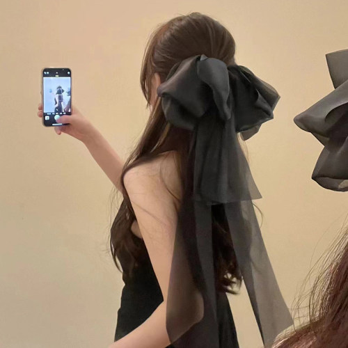 超仙气质大蝴蝶结头饰弹簧夹