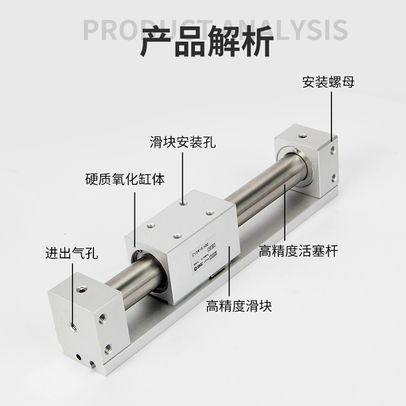 全新SMC无杆气缸CYRRG6-100 CY316-100/240/300/000/500/D-M9BW
