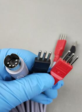 大5P插头理疗脉冲加热线中频理疗仪导线5芯加热线一拖四 1.8米长