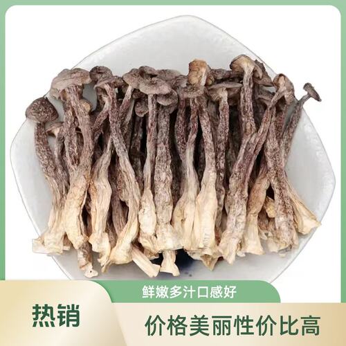 农家鹿茸菇杆粗肉厚味道鲜美