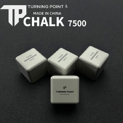 tp巧克粉7500TurningPoint职业中式黑八斯诺克干性九球杆台球枪粉