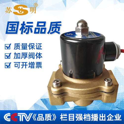 苏明 电控水阀门 水阀 常闭开关阀 气阀 控制阀 220V电磁阀