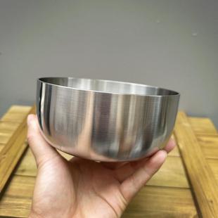 大号水果沙拉泡面碗 小怪兽304不锈钢拌冷面碗家用拌饭碗韩式