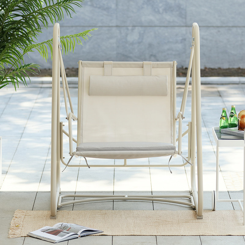 定制曼好家 网红庭院户外摇椅秋千家用室外阳台双人休闲吊篮吊椅