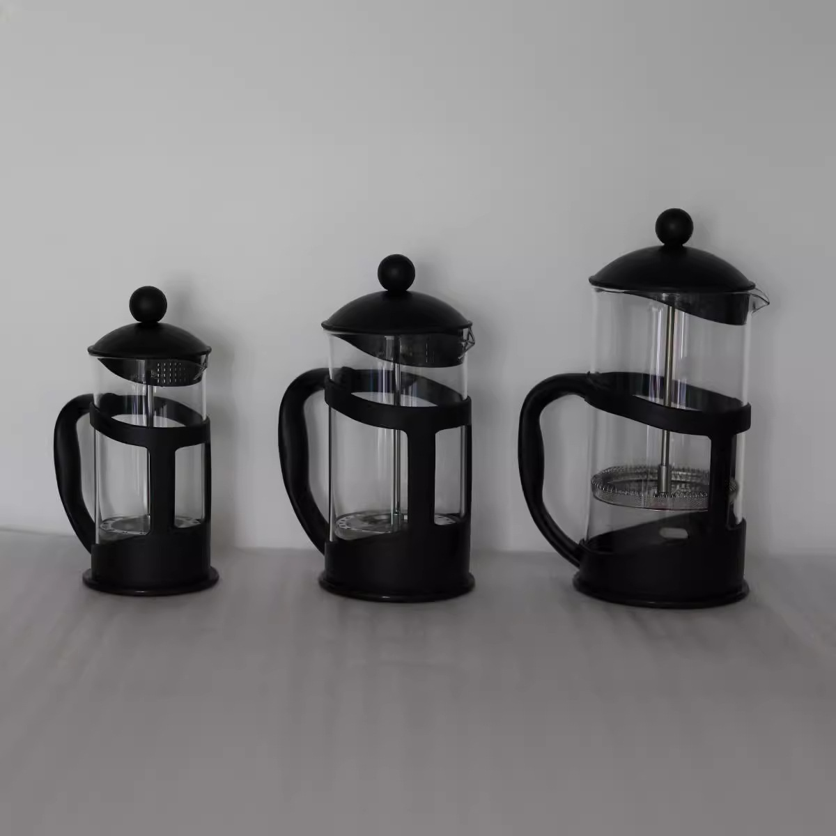 冲茶器美式虑压器咖啡壶法压壶法式滤压壶耐热玻璃冲茶器过滤杯