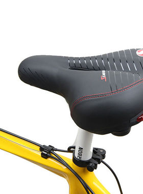 山地车带灯坐垫带尾灯自行车鞍座加厚加宽舒适座垫大屁股坐垫