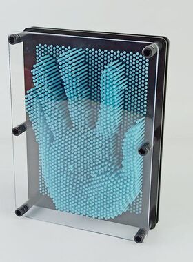 塑料方形手印3D克隆手模百变针画立体针雕画儿童跨境亚马逊