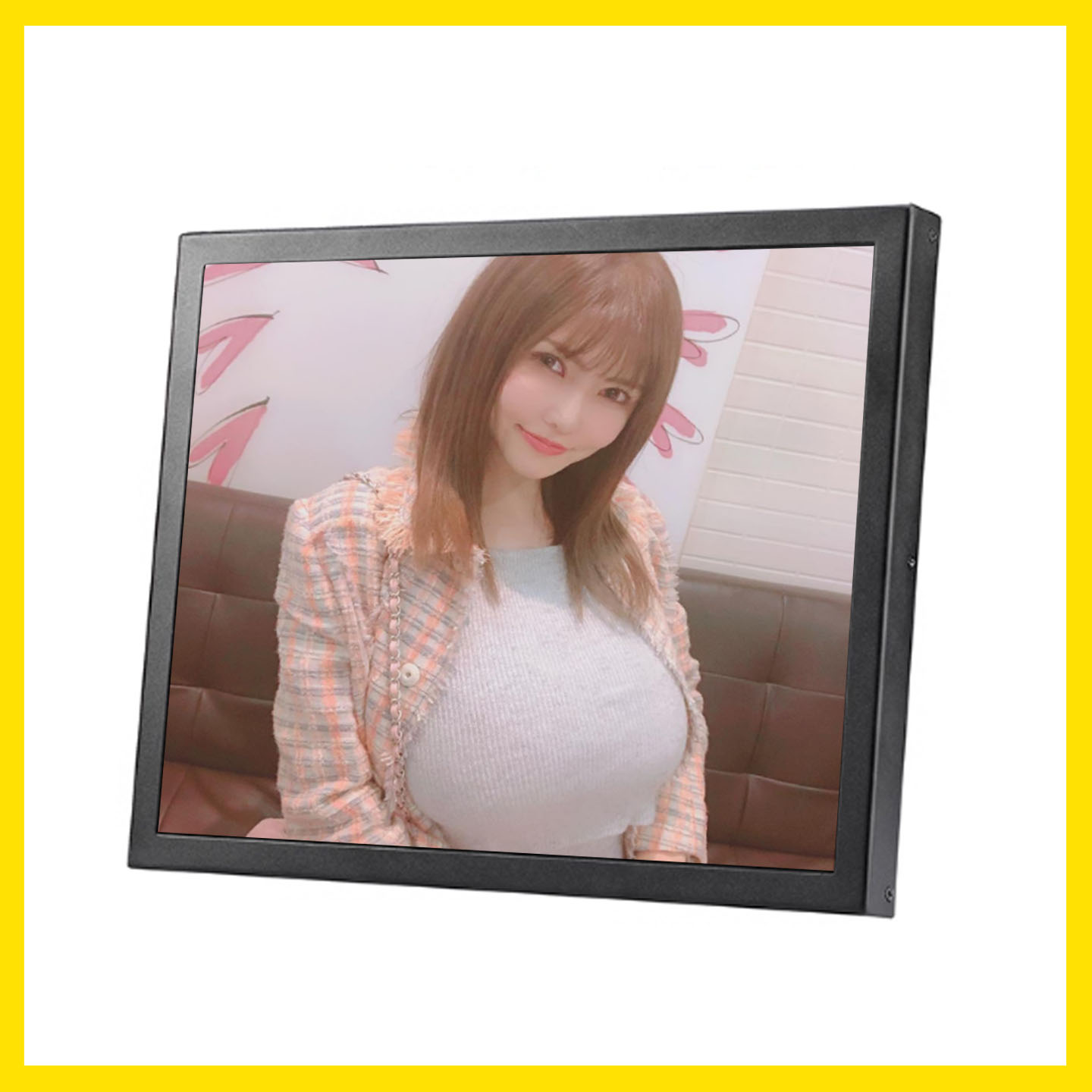 8寸IPS高清BNC监视器显示屏工业机柜嵌入式触摸显示器