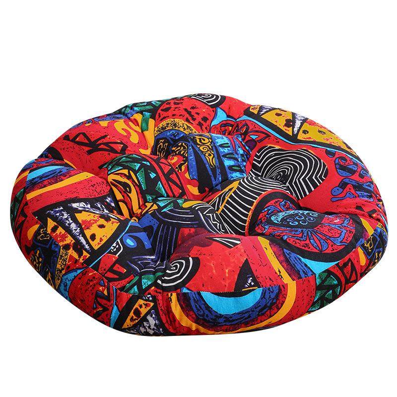 冬季圆形坐垫椅子垫胖子垫加厚加大蒲团垫飘窗榻榻米垫田园布艺