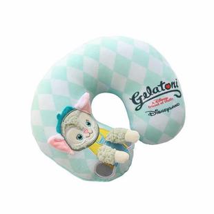 可爱达菲雪莉玫芭蕾兔U型枕头旅行飞机U形颈枕0.4