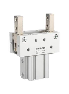 肘节重物型夹爪气缸MHT2-32D/40D/50D/63D手指支点开闭夹持重物爪