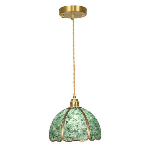 水晶吊灯复古餐厅吊灯创意极简客厅灯饰现代简约客厅餐桌全铜灯具