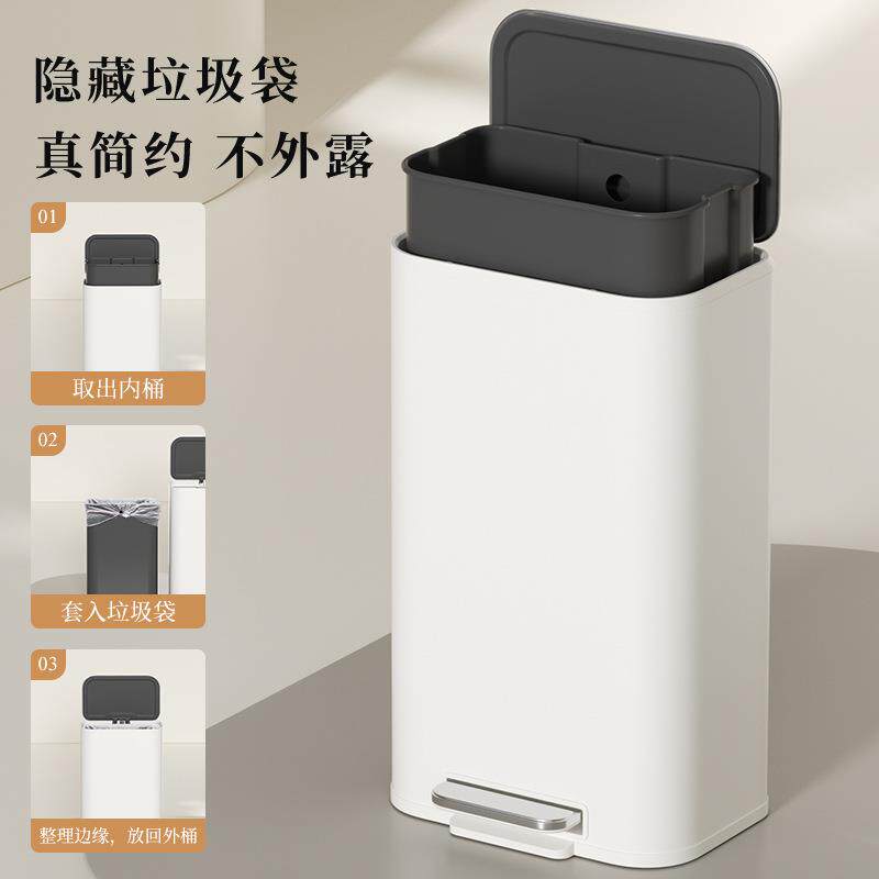 厨房专用垃圾桶家用超大号大容量客厅卫生间高颜值轻奢高档