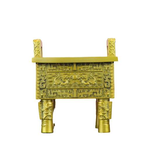 家居办公室铜鼎摆件厂家铜鼎铜鼎双龙财富宝鼎