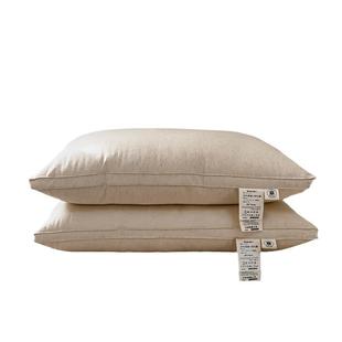 日系无印西川棉麻枕芯良品亚麻枕头立体枕芯单人民宿枕芯纯色简约