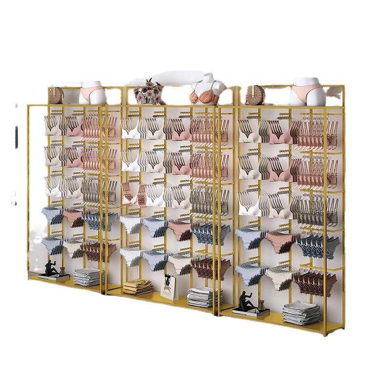 铁艺落地内衣内裤展示架商场靠墙文胸中岛落地陈列架男士泳裤多层