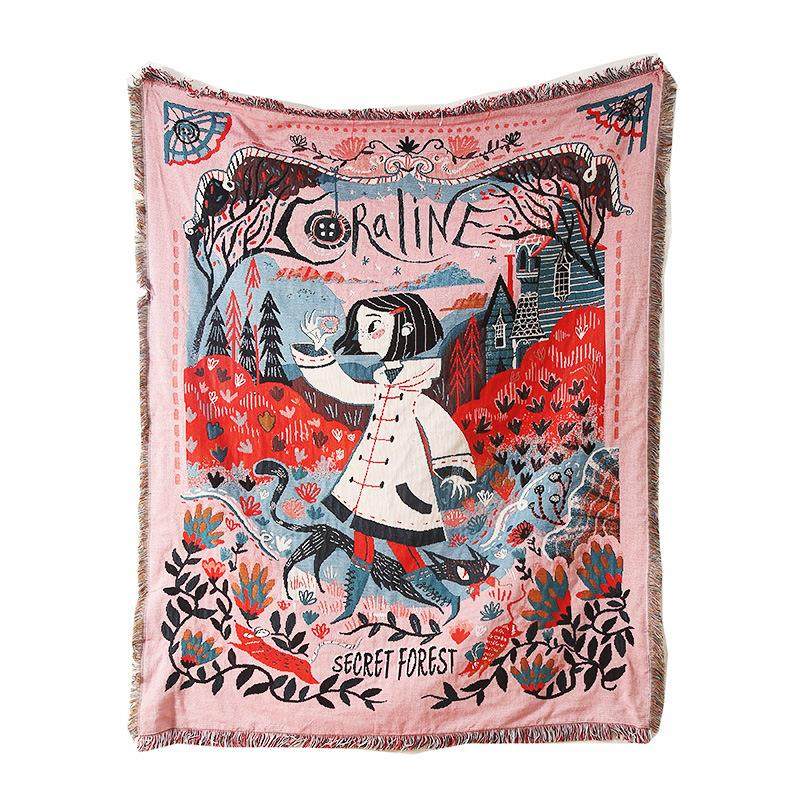 沙发巾定制热销神秘森林沙发毯四季通用防滑耐脏支持贴牌