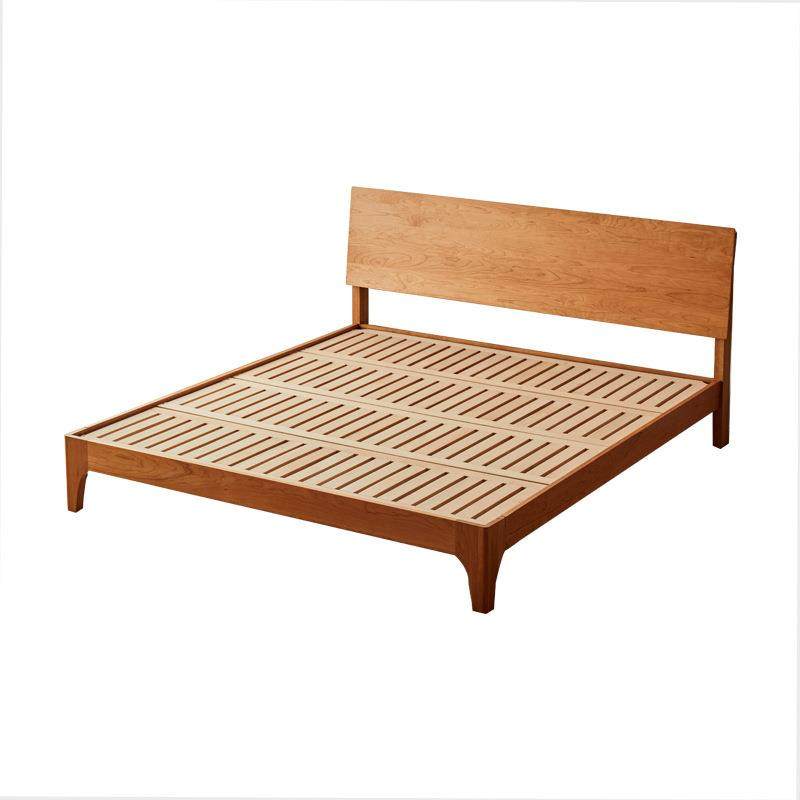 北欧实木床1.5米原木现代简约1米2樱桃木家具白橡木1.8米单双人床