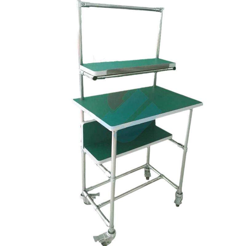 不锈钢货架201钢管仓储置物半成品缓存周转304精益管线棒架子