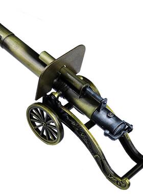 金属摆件回膛大炮合金带轮大炮一炮而红模型家居装饰男孩玩具珍藏