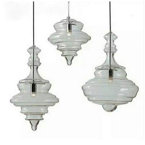 北欧吊灯餐厅玻璃现代简约欧式创意楼梯卧室酒吧台店铺工业风灯具