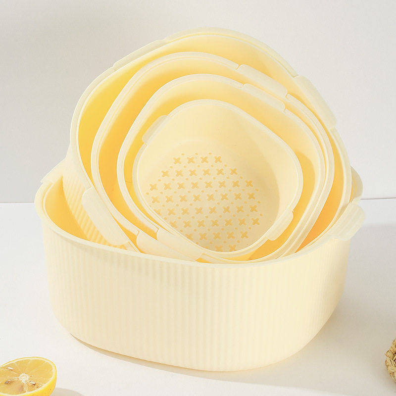 双层塑料洗菜盆多功能客厅沥水篮子厨房神器家用水果盘洗水果菜篮,家装主材,沥水篮,淘宝优惠券,粉丝福利购,淘宝优惠卷