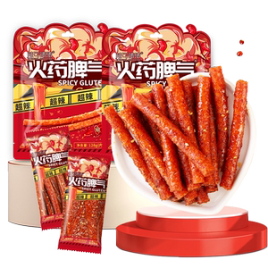 火药脾气袋中袋系列128g*2袋辣条大辣片超辣休闲零食平江麻辣条