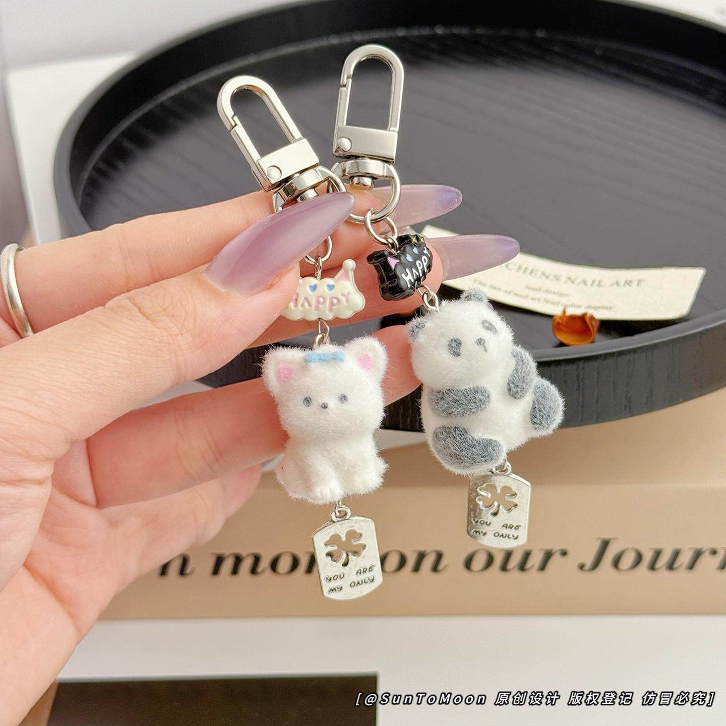 小鼻嘎植绒卡通小动物公仔钥匙扣可爱创意情侣背包挂件拉链扣配饰,节庆用品/礼品,钥匙扣,淘宝优惠券,粉丝福利购,淘宝优惠卷