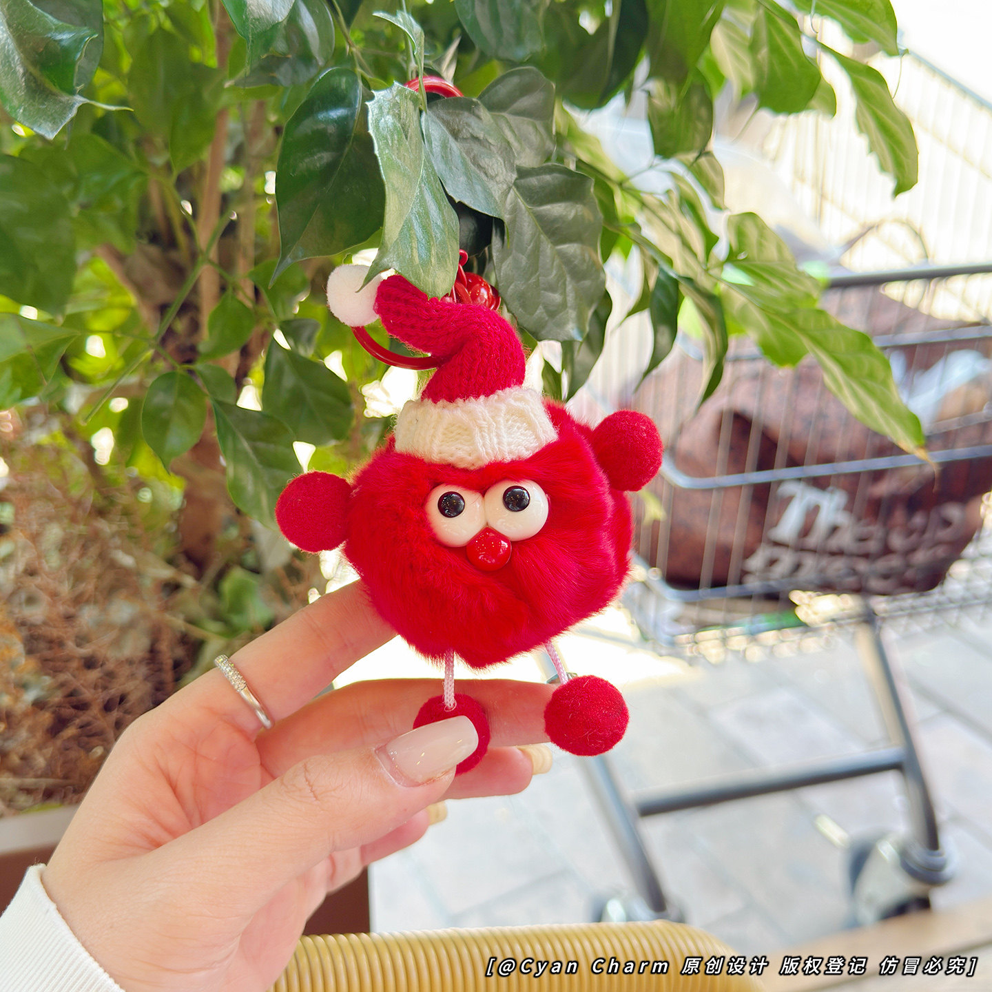 毛茸茸可爱戴帽小煤球公仔背包挂件创意卡通钥匙扣儿童生日礼物,节庆用品/礼品,钥匙扣,淘宝优惠券,粉丝福利购,淘宝优惠卷