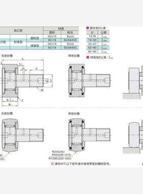 BPC01/02/2122-d10A-d12A-d20A-d30A-d30B-PP 凸轮轴承随动器