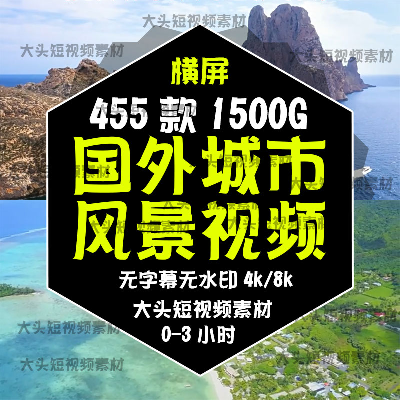 20254k高清唯美风景视频长治愈系国外旅游横屏世界背景城市纪录片