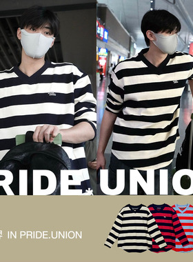 【徐滨/陈子由同款】PRIDE*UNION骄傲集结24秋季条纹针织长袖卫衣