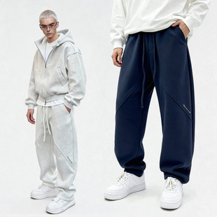 PRIDEUNION骄傲集结重磅刺绣LOGO弯刀卫裤 型超赞挺括 立体剪裁裤