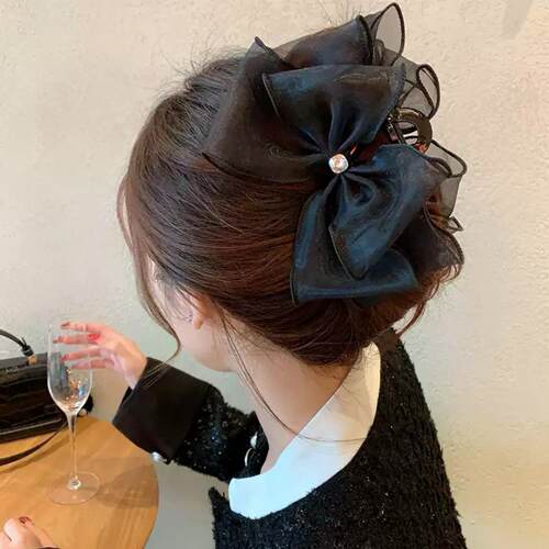 甜心公主优雅网纱蝴蝶机抓夹女