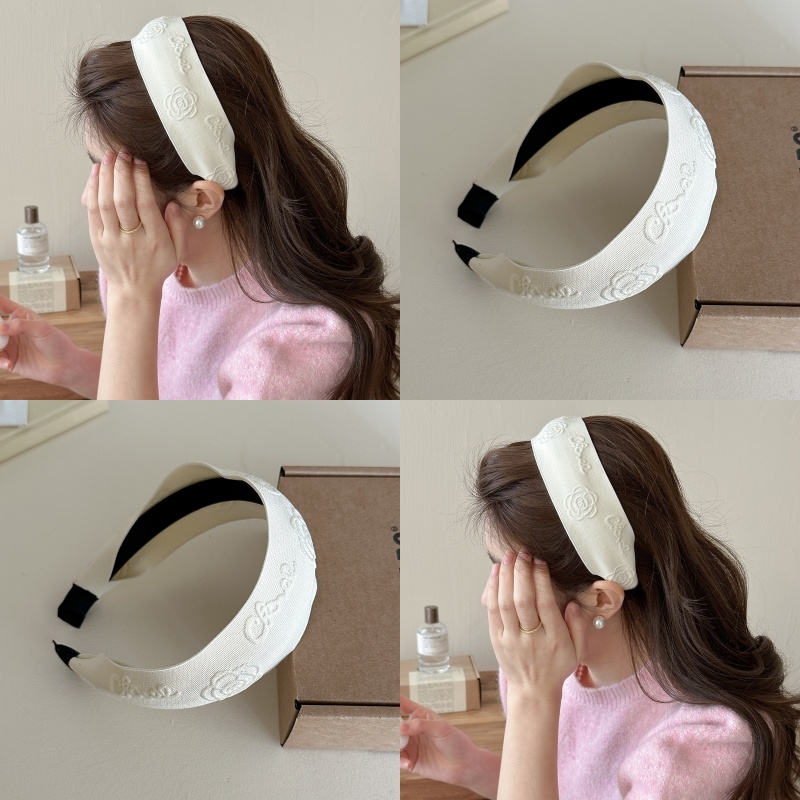 仙賢遙山茶花香風寬邊高顱發箍女