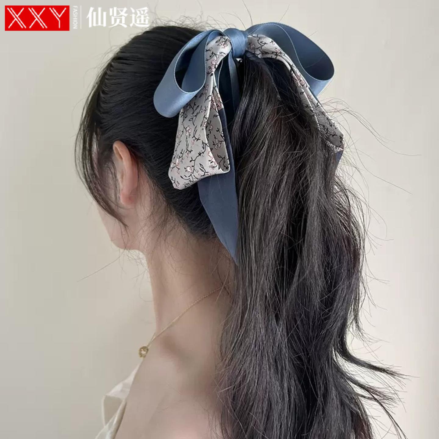 仙贤遥竖夹马尾夹丝巾香蕉夹女