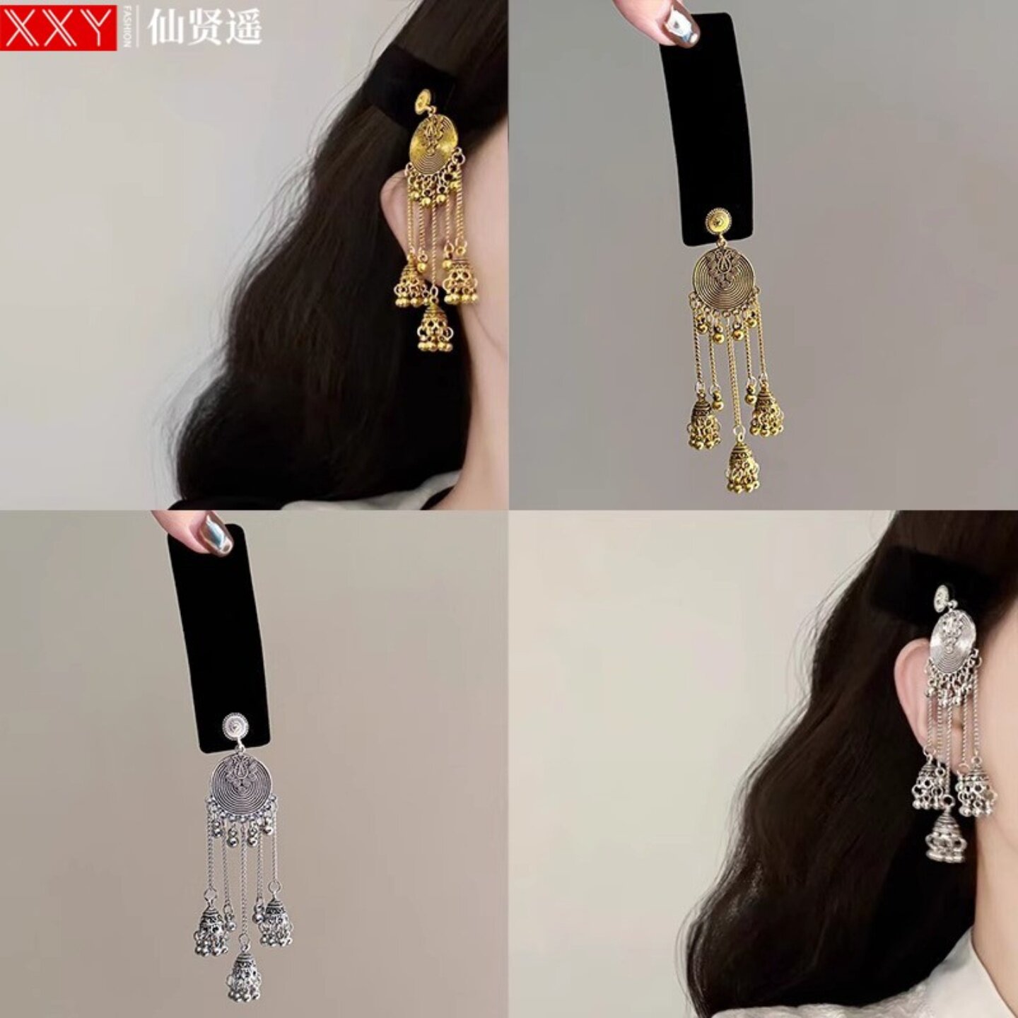 民族风边夹蒙古少刘海夹子发卡女