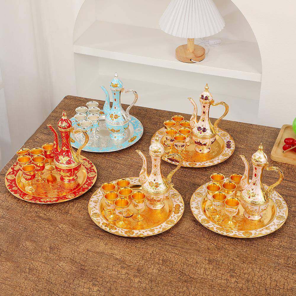 小号玫瑰花酒具创意白酒套装酒具 欧式金属酒具分酒器礼品摆件,餐饮具,酒具套件,淘宝优惠券,粉丝福利购,淘宝优惠卷