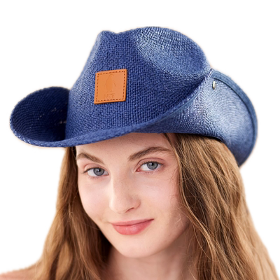 NKT草织牛仔帽夏季透气高级巴拿马帽海边遮阳拍照好看男女同款