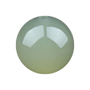 天然新疆和田玉散珠收藏级籽料圆珠冰晴绿深晴水单颗女手串手链