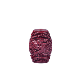 杰米高含量紫金砂桶珠帝王砂老型珠雕刻心经散珠手链手串配饰配珠