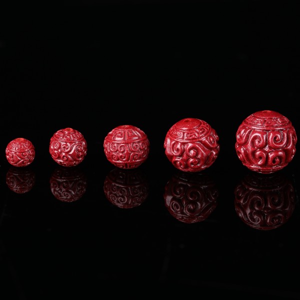 杰米天然原矿高含量紫金砂散珠帝王砂回纹珠子隔珠手工链项链配件